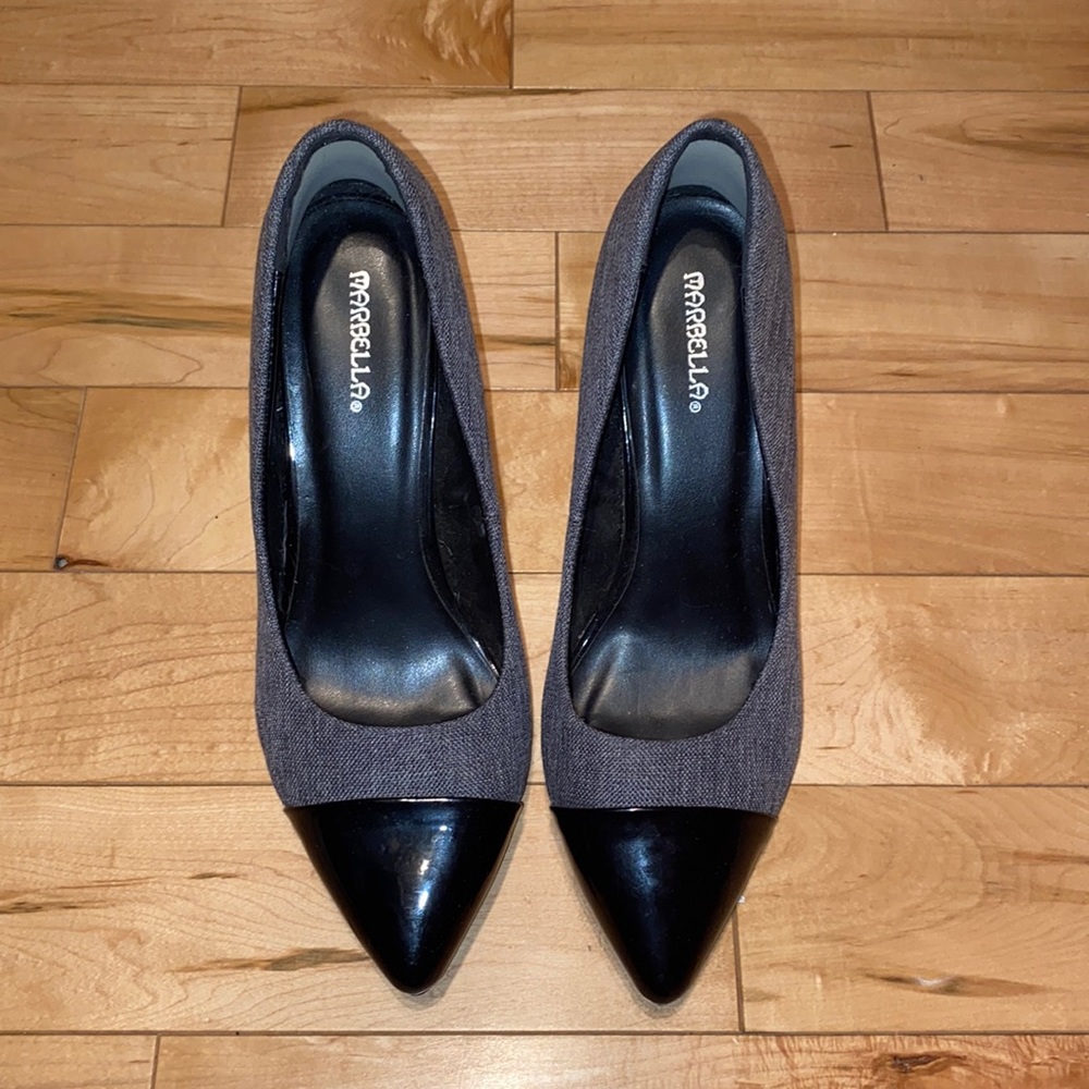 Black/Grey Sexy Business Casual/Party Heels